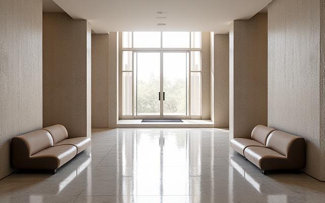 Minimalistische Lobby